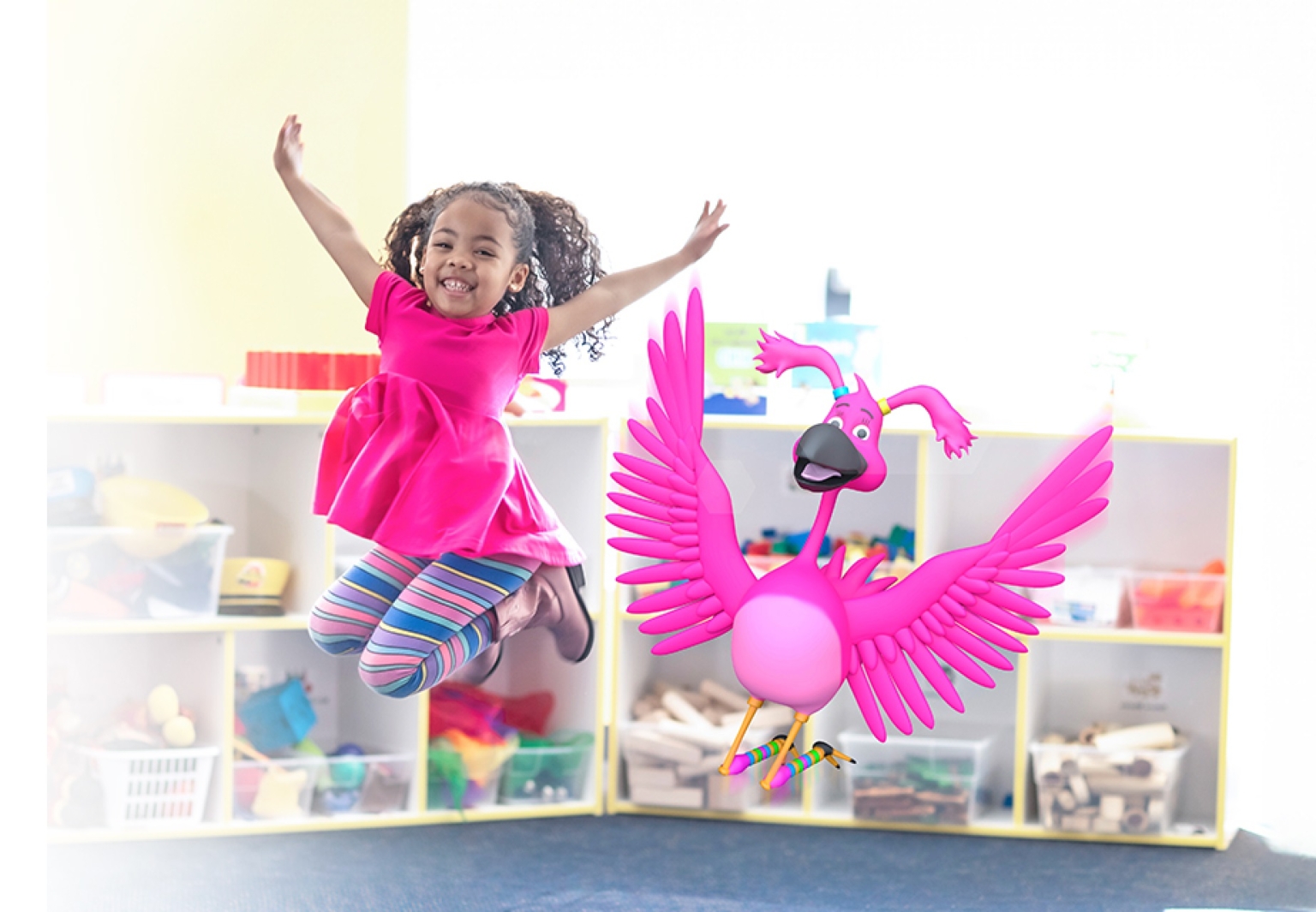 activity with flamingo